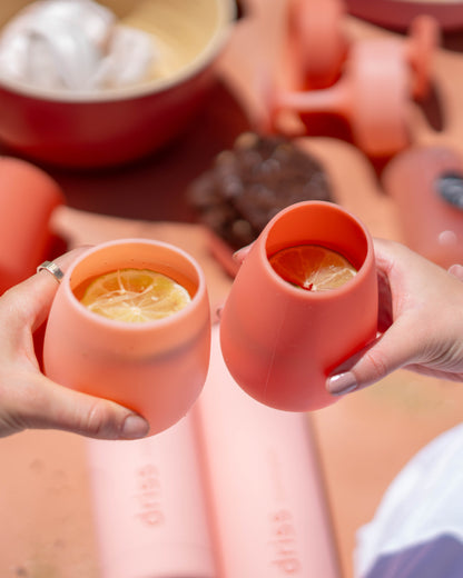 Fegg Silicone Unbreakable Glasses Terra + Peach