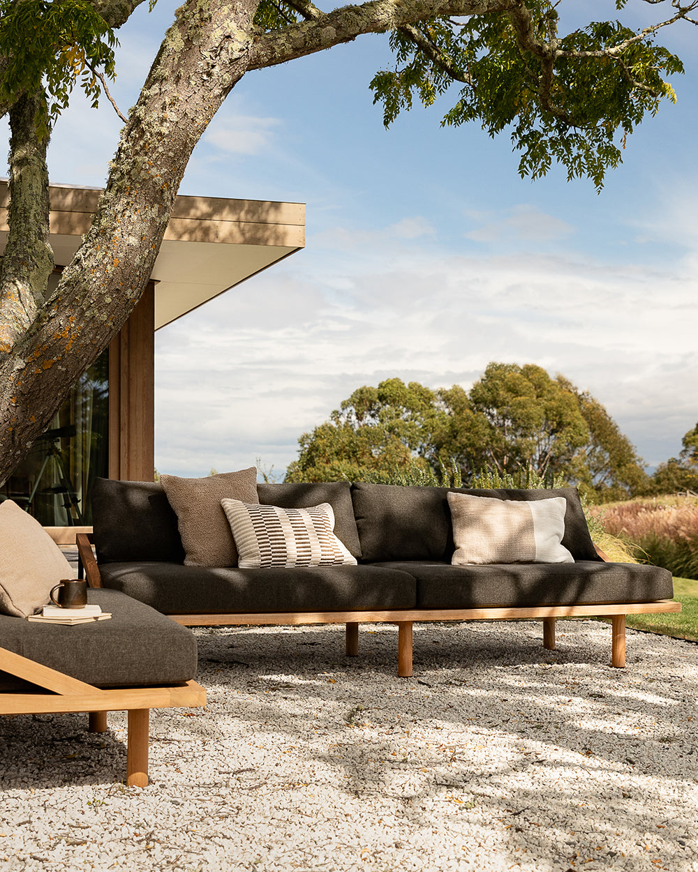 Heaphy Outdoor Sofa - Ebony